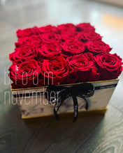 red rose preserved flower box bloom november