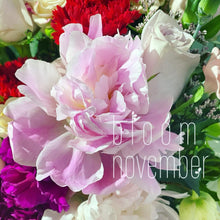 bloom november mother day flower bouquet carnation and peony mom with purple